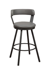 Appert Gray/Dark Gray Swivel Pub Height Chair, Set of 2 from Homelegance - Luna Furniture