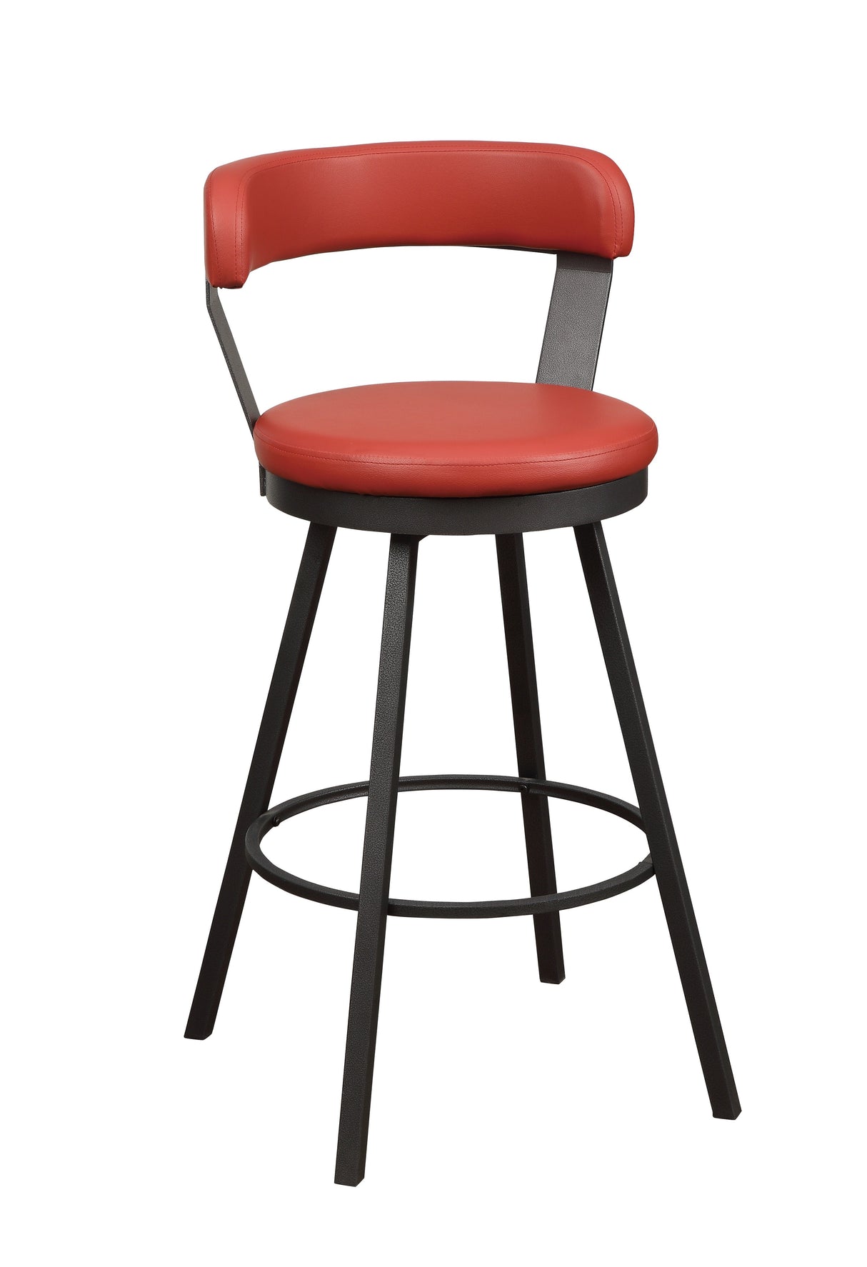 Appert Red/Dark Gray Swivel Pub Height Chair, Set of 2 from Homelegance - Luna Furniture