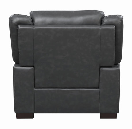 Arabella Gray Upholstered Pillow Top Arm Living Room Set from Coaster - Luna Furniture
