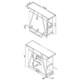 Araceli White High Gloss and Chrome Home Bar Wine Cabinet from Coaster - Luna Furniture