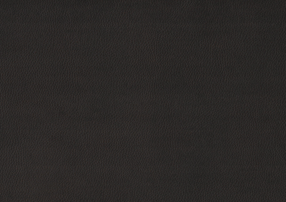 Aram Dark Brown Faux Leather Double Reclining Sofa with Center Drop-Down Cup Holders, Receptacles, Hidden Drawer and USB Ports from Homelegance - Luna Furniture