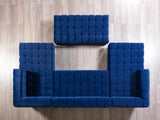 Ariana Blue Velvet Double Chaise Sectional from Nova Furniture - Luna Furniture