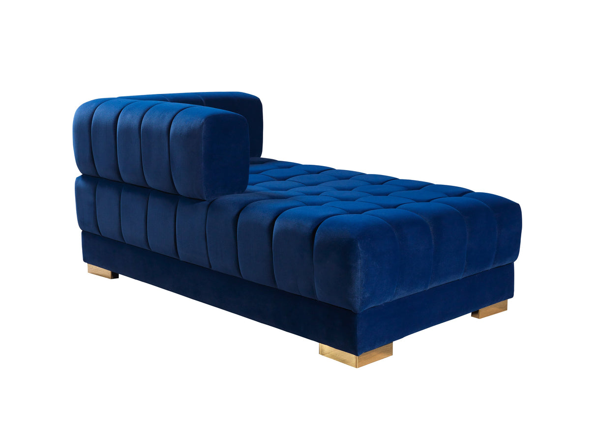 Ariana Blue Velvet Double Chaise Sectional from Nova Furniture - Luna Furniture