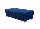 Ariana Blue Velvet Double Chaise Sectional from Nova Furniture - Luna Furniture