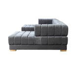 Ariana Gray Velvet Double Chaise Sectional from Nova Furniture - Luna Furniture