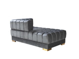 Ariana Gray Velvet Double Chaise Sectional from Nova Furniture - Luna Furniture