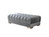 Ariana Gray Velvet Double Chaise Sectional from Nova Furniture - Luna Furniture
