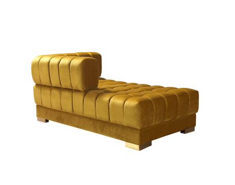 Ariana Mustard Velvet Double Chaise Sectional from Nova Furniture - Luna Furniture