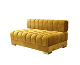 Ariana Mustard Velvet Double Chaise Sectional from Nova Furniture - Luna Furniture