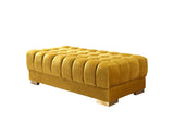Ariana Mustard Velvet Double Chaise Sectional from Nova Furniture - Luna Furniture