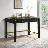 Arini Black 2-Drawer Vanity Desk Makeup Table from Coaster - Luna Furniture