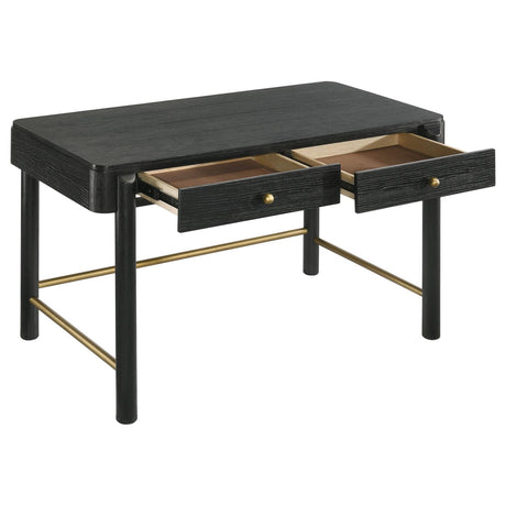 Arini Black 2-Drawer Vanity Desk Makeup Table from Coaster - Luna Furniture