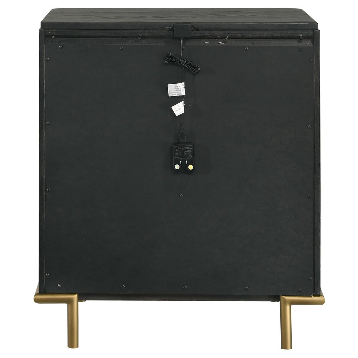 Arini Black 3-Drawer Nightstand from Coaster - Luna Furniture