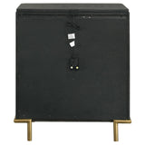 Arini Black 3-Drawer Nightstand from Coaster - Luna Furniture