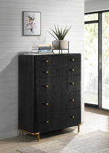 Arini Black 5-Drawer Bedroom Chest from Coaster - Luna Furniture