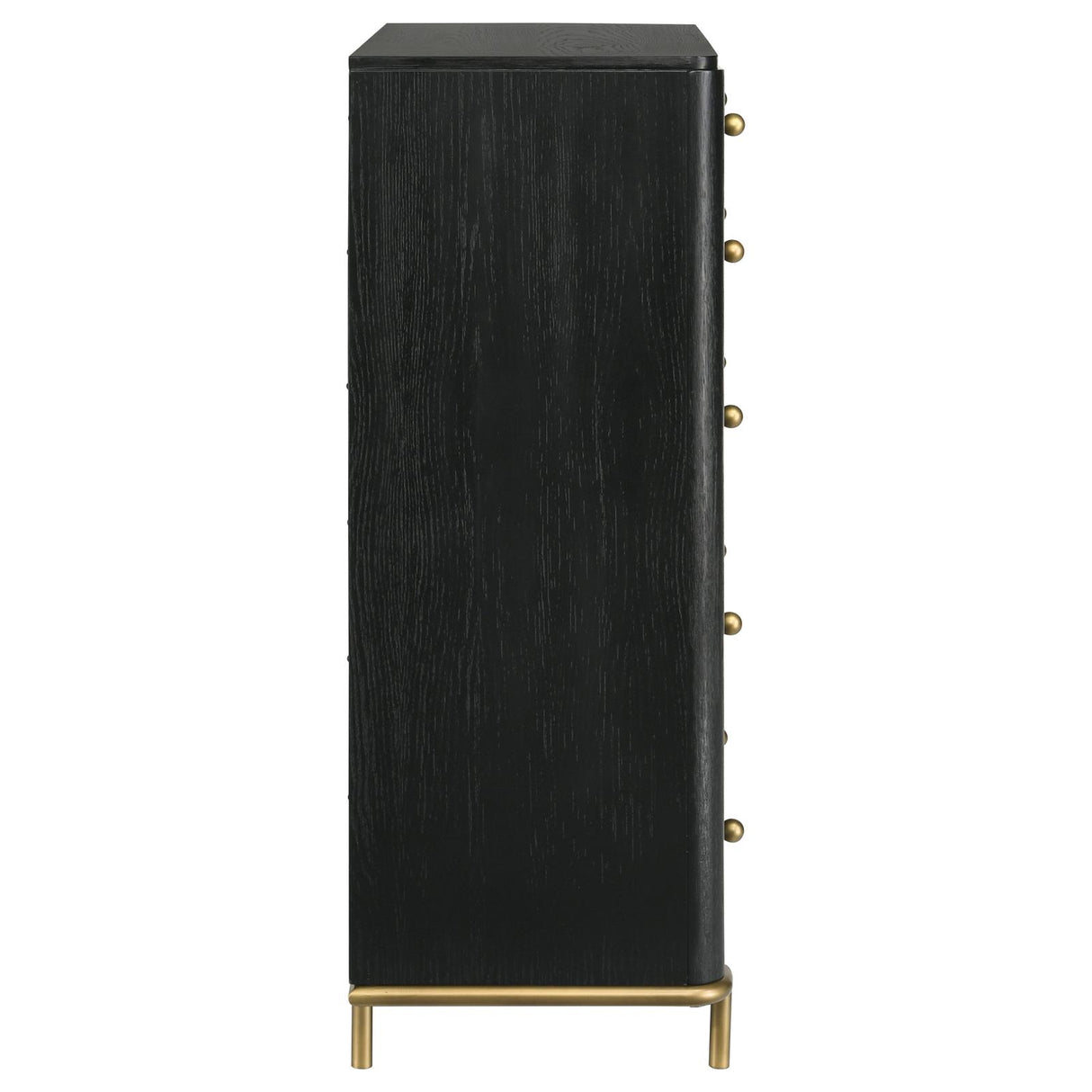 Arini Black 5-Drawer Bedroom Chest from Coaster - Luna Furniture