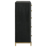 Arini Black 5-Drawer Bedroom Chest from Coaster - Luna Furniture