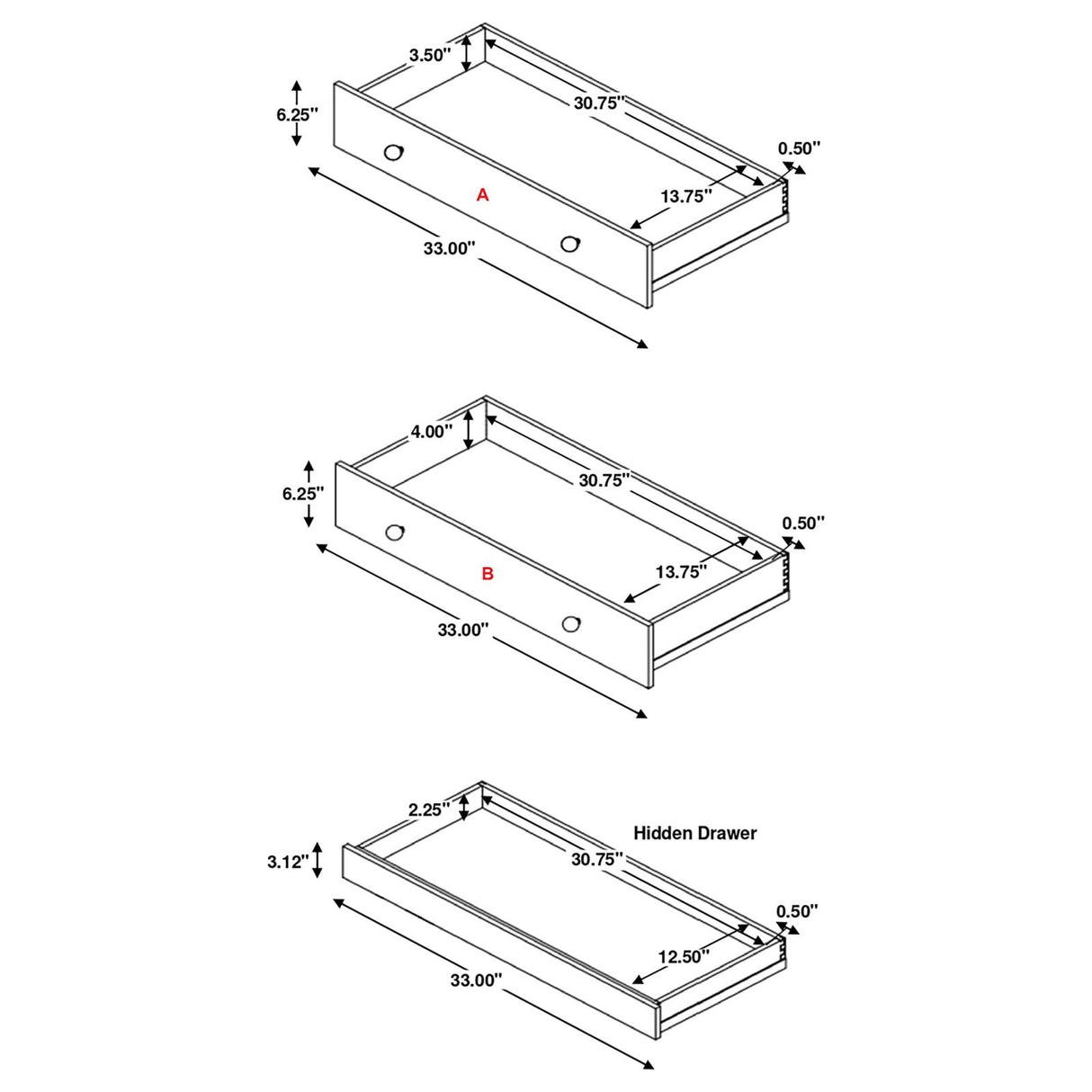 Arini Black 5-Drawer Bedroom Chest from Coaster - Luna Furniture