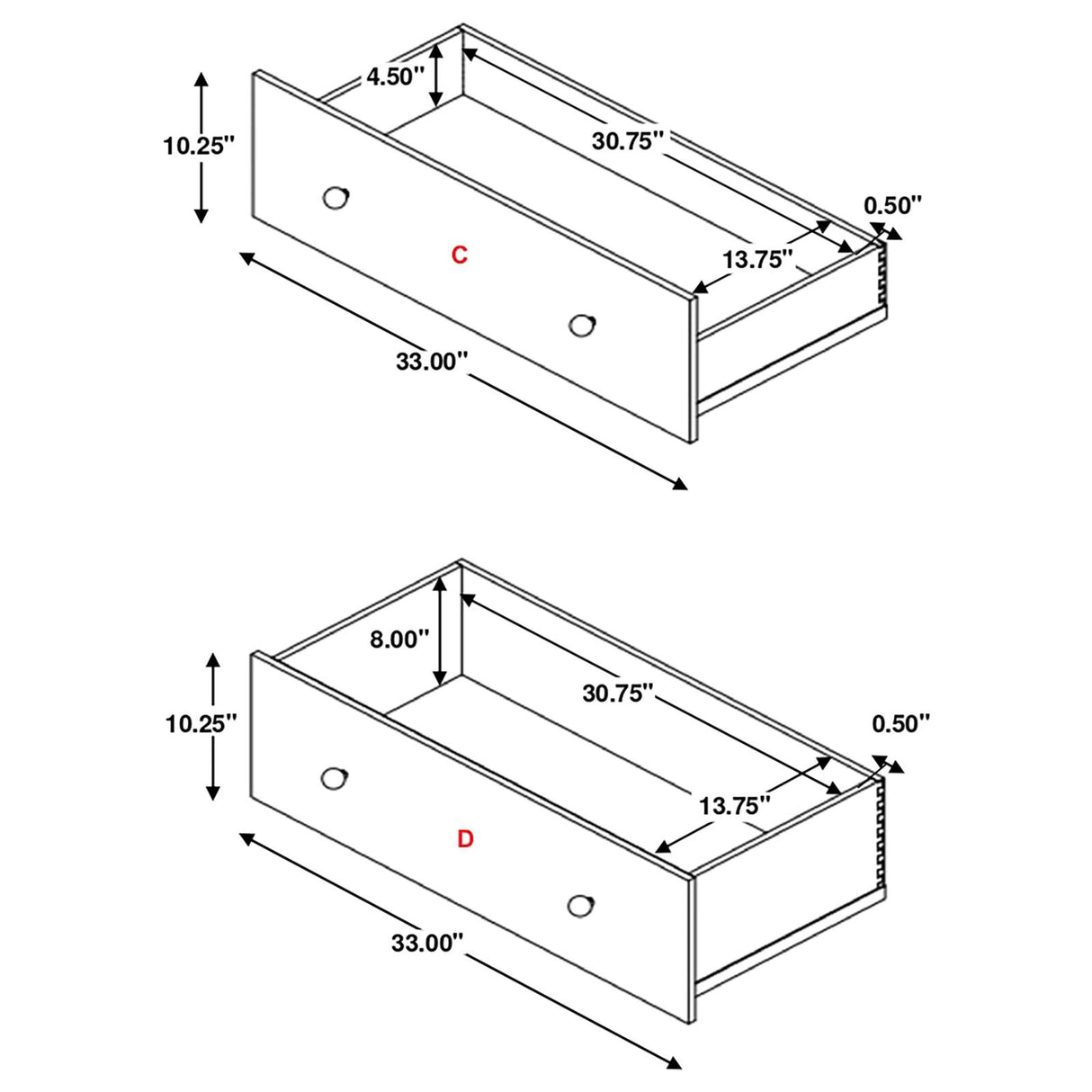 Arini Black 5-Drawer Bedroom Chest from Coaster - Luna Furniture