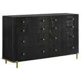 Arini Black 8-Drawer Bedroom Dresser from Coaster - Luna Furniture