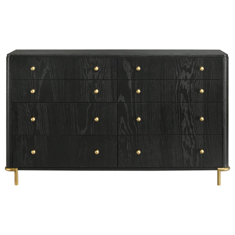 Arini Black 8-Drawer Bedroom Dresser from Coaster - Luna Furniture