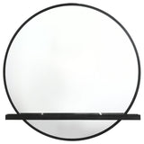 Arini Black Round Dresser Mirror with Shelf (Mirror Only) from Coaster - Luna Furniture