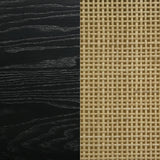 Arini Black and Natural Woven Rattan Eastern King Bed from Coaster - Luna Furniture