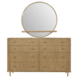 Arini Sand Wash 8-Drawer Dresser with Mirror from Coaster - Luna Furniture