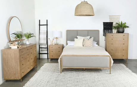 Arini Sand Wash Round Dresser Mirror (Mirror Only) from Coaster - Luna Furniture