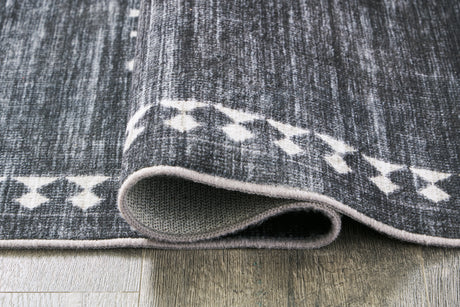 Arloman Black/Cream/Gray 5' x 7' Rug from Ashley Furniture - Luna Furniture