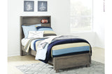 Arnett Gray Twin Bookcase Panel Bed from Ashley - Luna Furniture