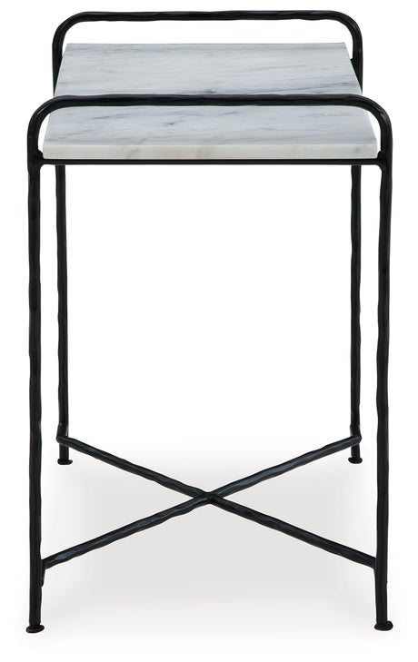 Ashber White/Black Accent Table from Ashley - Luna Furniture
