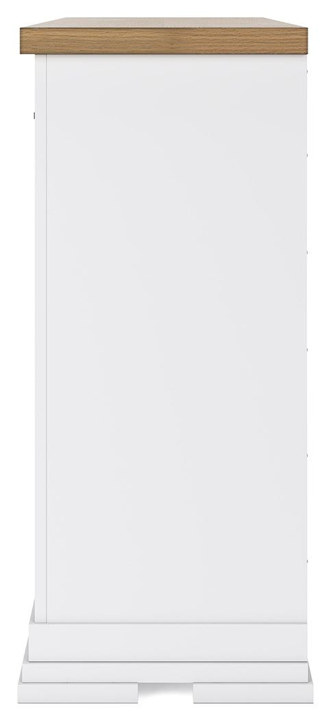 Ashbryn White/Natural Dresser from Ashley - Luna Furniture