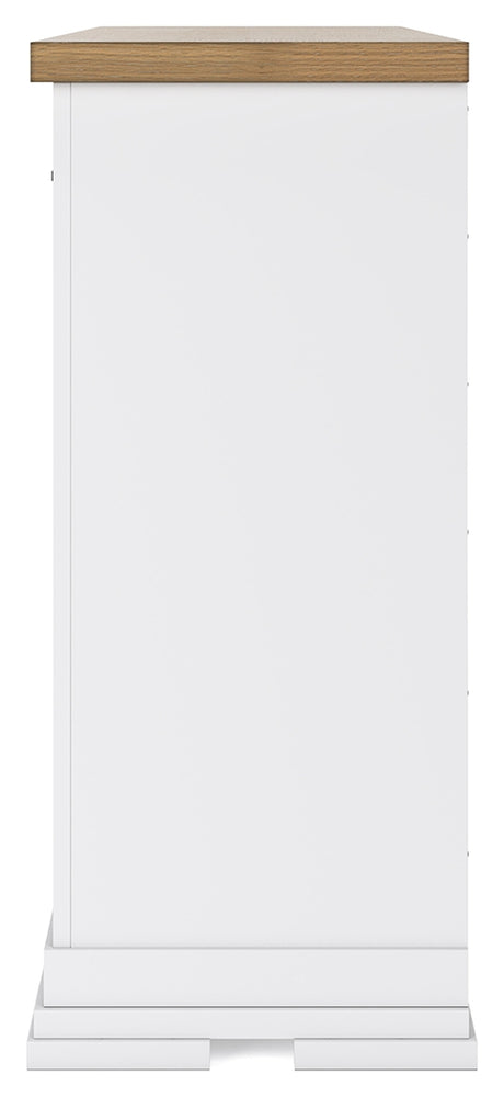 Ashbryn White/Natural Dresser from Ashley - Luna Furniture