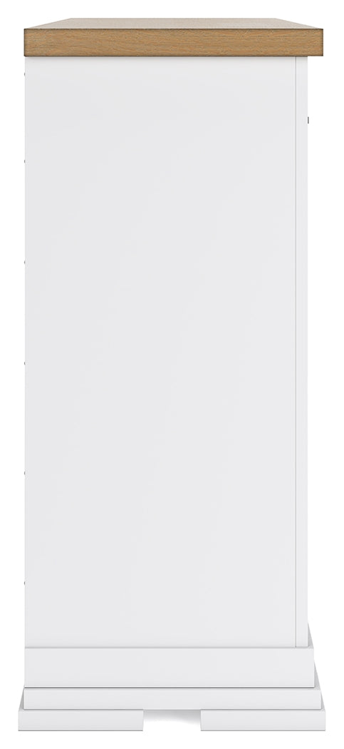 Ashbryn White/Natural Dresser from Ashley - Luna Furniture