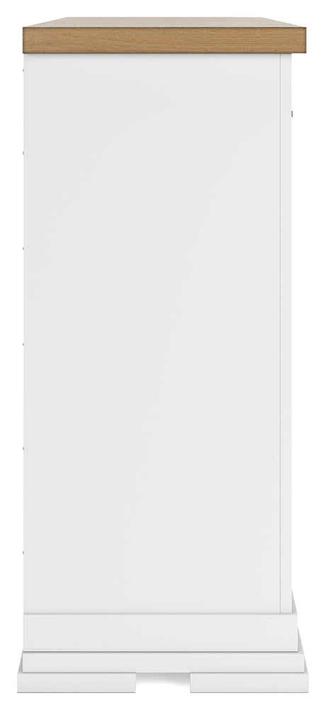 Ashbryn White/Natural Dresser from Ashley - Luna Furniture