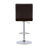 Ashbury Black and Chrome Upholstered Adjustable Bar Stools, Set of 2 from Coaster - Luna Furniture