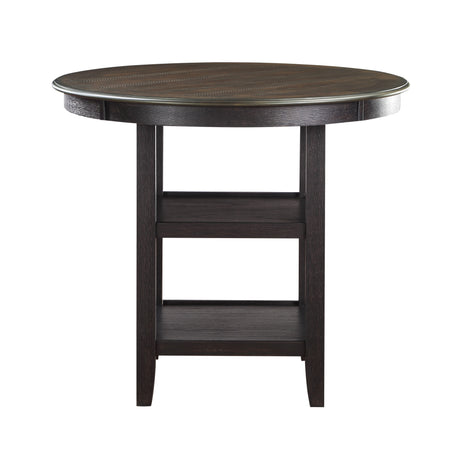 Asher Black/Brown Counter Height Table from Homelegance - Luna Furniture