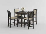 Asher Black/Brown Counter Height Table from Homelegance - Luna Furniture