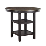 Asher Black/Brown Counter Height Table from Homelegance - Luna Furniture