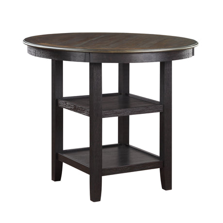 Asher Black/Brown Counter Height Table from Homelegance - Luna Furniture
