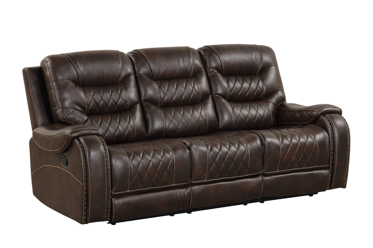Ashley Brown Oversized 3-Piece Reclining Living Room Set from Happy Homes - Luna Furniture