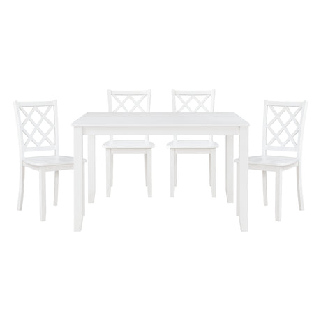 Astoria White 5-Piece Pack Dinette Set from Homelegance - Luna Furniture
