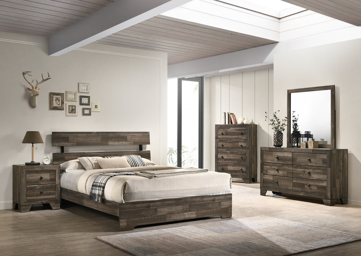 Atticus Brown Platform Youth Bedroom Set from Crown Mark - Luna Furniture