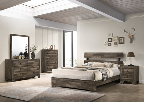 Atticus Brown Twin Platform Bed from Crown Mark - Luna Furniture