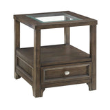Auburn Transitional Charcoal Brown Wood End Table from Homelegance - Luna Furniture