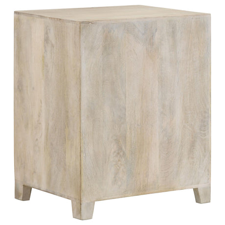 August White Washed 1-Door Accent Cabinet from Coaster - Luna Furniture