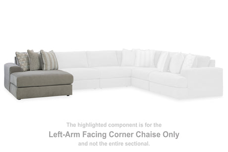 Avaliyah Ash Left-Arm Facing Corner Chaise from Ashley - Luna Furniture