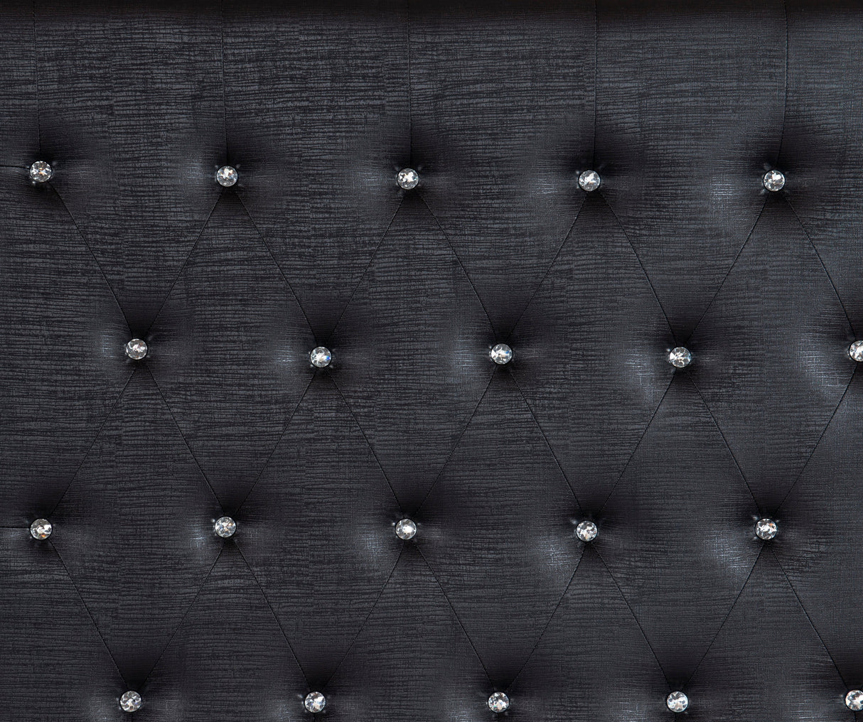 Aveline Black King LED Upholstered Panel Bed from Homelegance - Luna Furniture