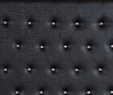 Aveline Black King LED Upholstered Panel Bed from Homelegance - Luna Furniture